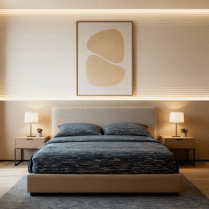 ست روتختی مدل مدرن مشکی طرح موجی – زیبایی تاریک، لطافتی بی‌نظیر