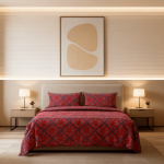 ست روتختی طرح سنتی قرمز – گرمای اصالت در دل آرامش