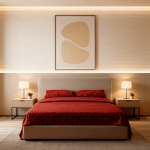 ست روتختی قرمز طرح اسلیمی – گرمایی دل‌نشین با جلوه‌ای هنرمندانه