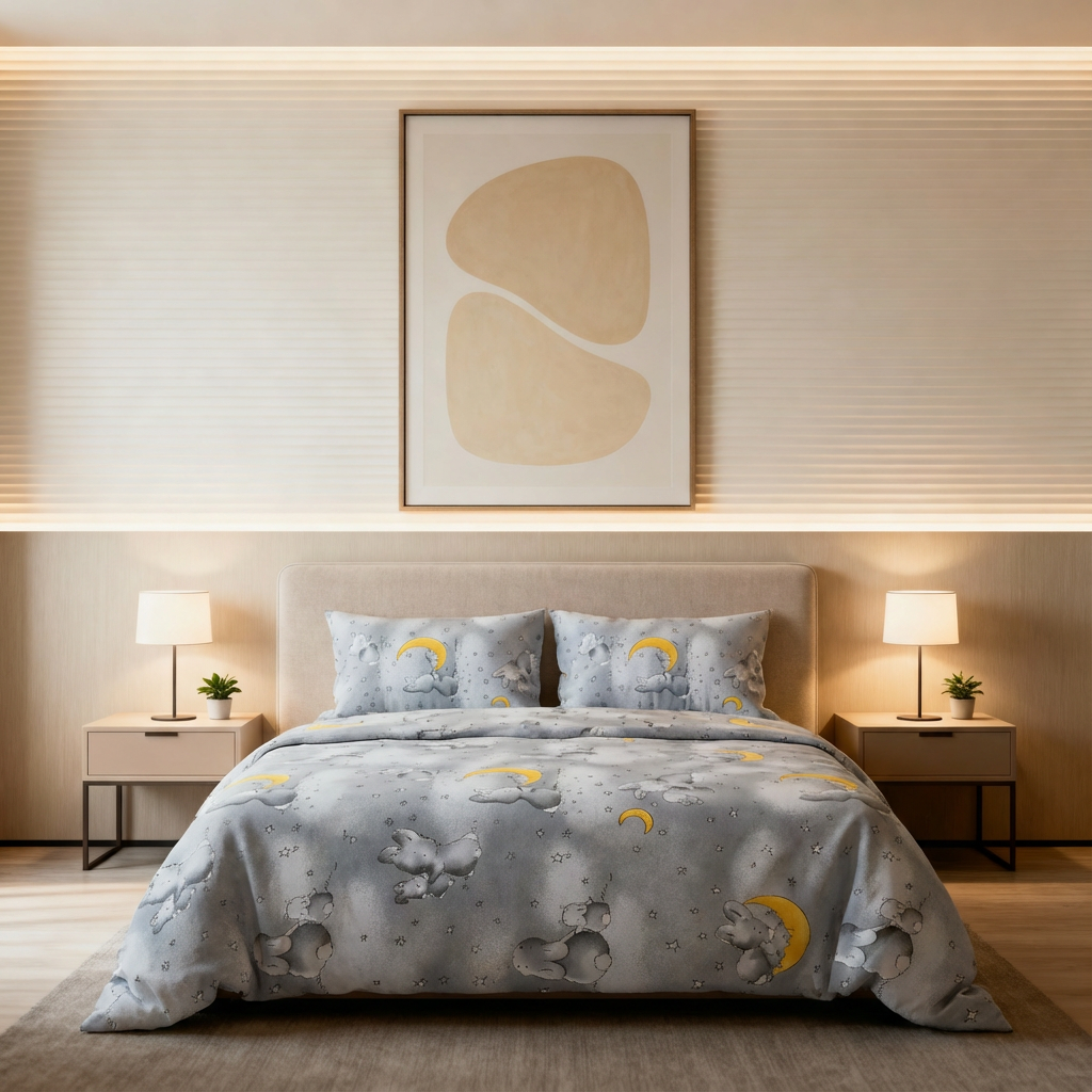 freepik__change-the-pillowcase-and-bedspread-to-the-one-wit__26278 ست روتختی کودکانه طرح فیل و ماه | آرامشبخش و لطیف - تصویر 1