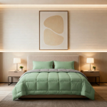 ست روتختی و روبالشی سبز ملایم | آرامش‌بخش، مدرن و الهام‌گرفته از طبیعت