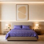 ست روتختی بنفش با طرح هندسی ملایم – آرامش در اوج وقار